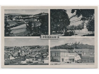 54 - Příbram, 4 záběr pohledů a partií města, cca 1941