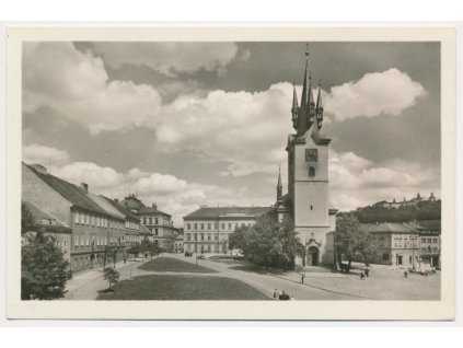 54 - Příbram, partie z náměstí, cca 1951