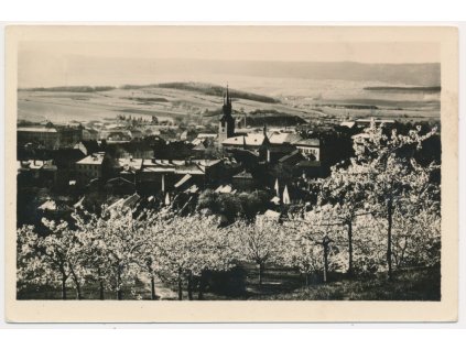 54 - Příbram, Celkový pohled na město, cca 1959