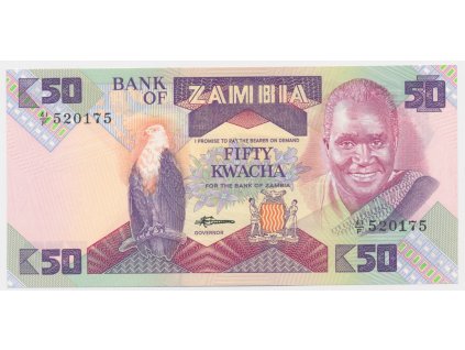 Zambie, 50 Kwacha, stav UNC