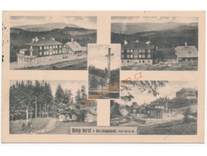 16 - Frýdeckomístecko, Bílý kříž v Beskydech, 5 - ti záběr, cca 1932