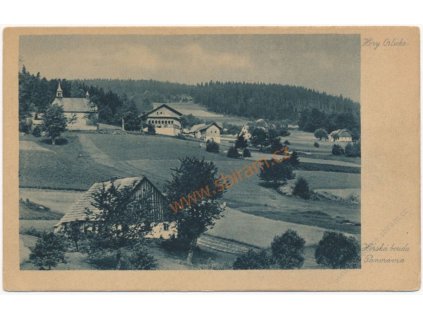 57 - Rychnovsko, Orlické Hory, horská bouda Panorama, cca 1920