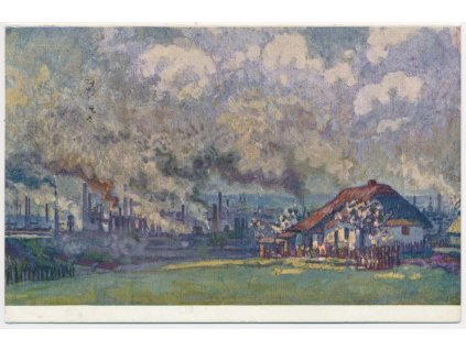 43 - Ostrava, Moravská Ostrava, dle orig. M. Soasta, cca 1917