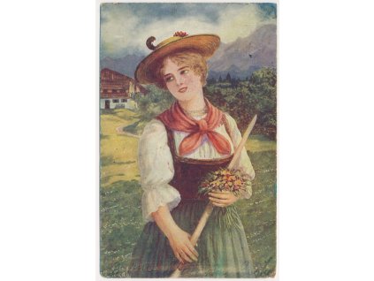 Tyrolské děvče, R. Bouda, cca 1927