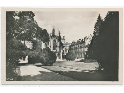 07 - Břeclavsko, Lednice, Zámecká partie, cca 1933