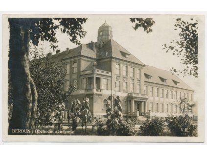 02 - Beroun, Obchodní akademie, cca 1928
