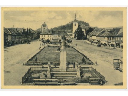 02 - Beroun, partie z náměstí, cca 1930