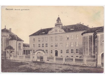 02 - Beroun, Reálné gymnázium, cca 1919