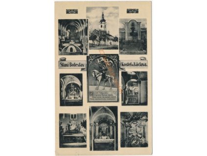 50 - Praha - východ, Stará Boleslav, 9 - ti záběr kostela, cca 1939