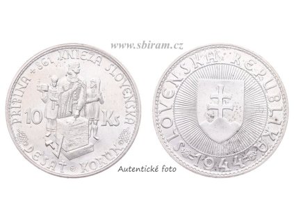 SR, mince 10 Koruna, 1944, stav -0/0-