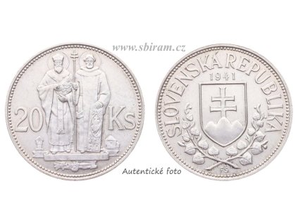 SR, mince 20 Koruna, 1941 v, stav +1/1+
