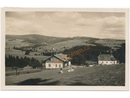 57 - Rychnovsko, Orlické Hory, horská chata Panoráma, cca 1933