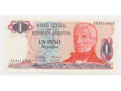 Argentina, 1 Peso, stav UNC