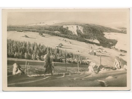 66 - Trutnovsko, Pec pod Sněžkou, zimní partie, cca 1956