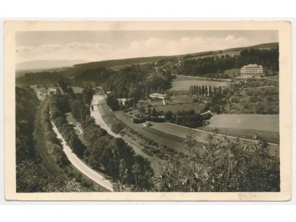 53 - Přerovsko, Teplice nad Bečvou, celkový pohled, cca 1956