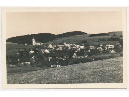 57 - Rychnovsko, Olešnice v Orlických horách, celkový pohled, cca 1933