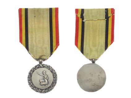 Belgie, AE medaile Poštovní federace, stuha, stav 1/1/1