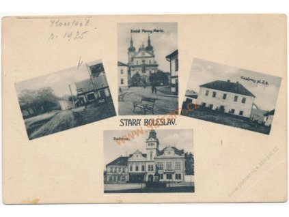 50 - Praha-východ, Stará Boleslav, 4 - záběr dominant, cca 1925