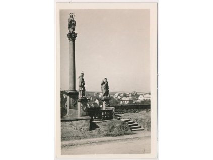 57 - Rychnov nad Kněžnou, Mariánský sloup, cca 1940