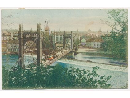 49 - Praha, Die Franz Josefs Brücke, cca 1909