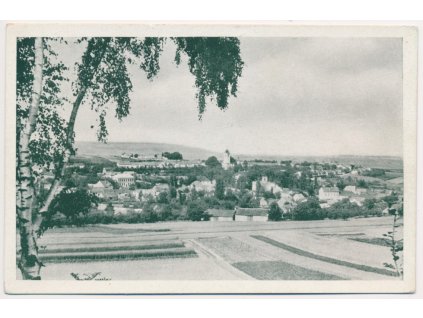 72 - Vyškovsko, Drnovice, celkový pohled, cca 1943