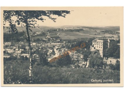 75 - Žďársko, Velké Meziříčí, celkový pohled, Grafo Čuda, cca 1930