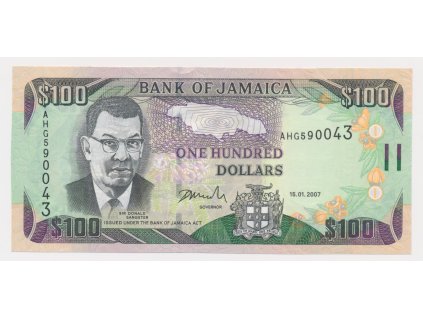 Jamajka, 100 Dollars, 2007, stav 0