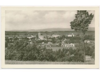 57 - Rychnovsko, Kostelec nad Orlicí, Celkový pohled, cca 1950