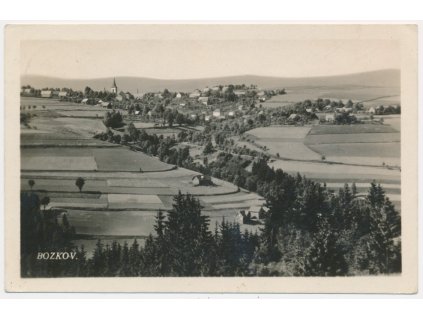 58 - Semilsko, Bozkov, celkový pohled, cca 1947