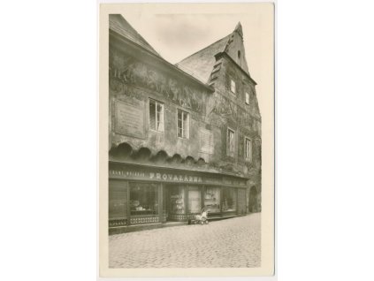 64 - Tábor, Stárkův dům, obchod - "Provazárna", cca 1950