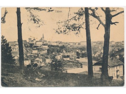 64 - Tábor, Celkový pohled na město, cca 1923