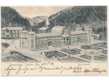66 - Trutnovsko, Janské Lázně (Johannisbad), Neue Colonnade, cca 1904