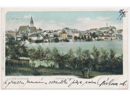 24 - Jindřichův Hradec, celkový pohled na město, cca 1902