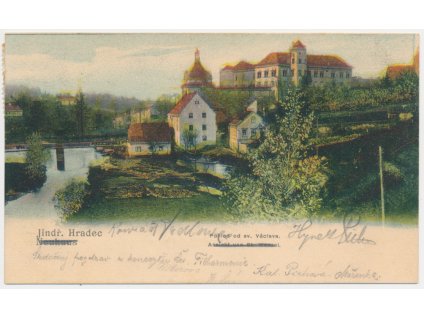 24 - Jindřichův Hradec, pohled na město od sv. Václava, cca 1903