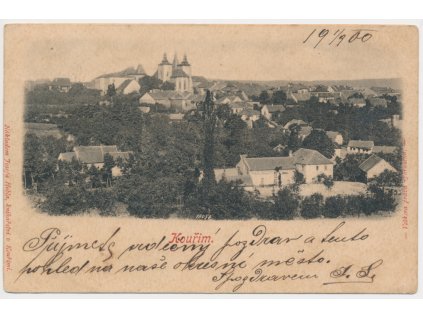 29 - Kolínsko, Kouřim, celkový pohled na město, cca 1900