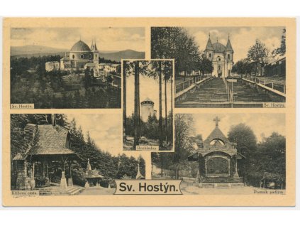 30 - Kroměřížsko, Svatý Hostýn, 5 - ti záběr poutního místa, cca 1933