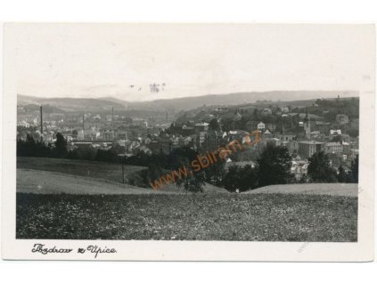 66 - Trutnovsko, Úpice, celkový pohled, foto J. Šolc, cca 1940