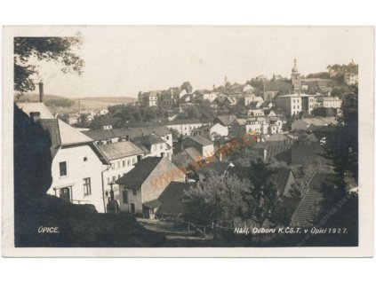 66 - Trutnovsko, Úpice, celkový pohled, cca 1933