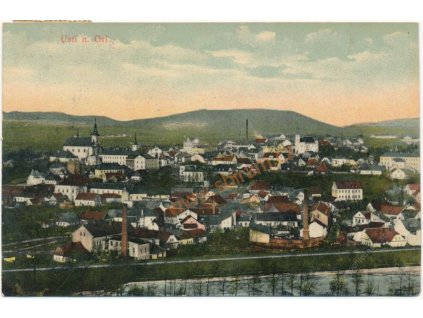 70 - Orlickoústecko, Ústí nad Orlicí, celkový pohled, cca 1916
