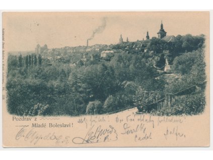 36 - Mladá Boleslav, celkový pohled, cca 1899