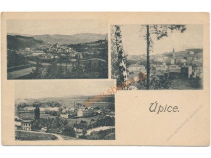 66 - Trutnovsko, Úpice, 3 - záběr dominant, cca 1925