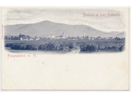 39 - Novojičínsko, Frenštát pod Radhoštěm, celkový pohled, cca 1902