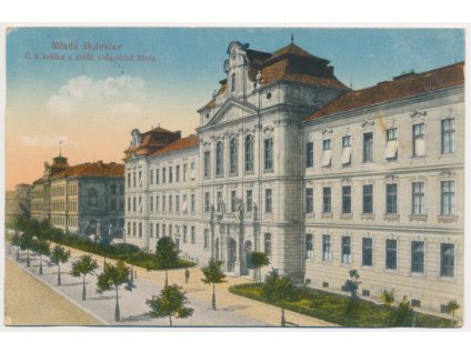 36 - Mladá Boleslav, C. k. reálka a měšťanská chlapecká škola, cca 1919