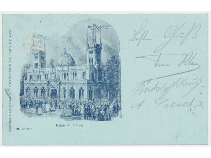 Francie, Paříž (Paris), Palais du Pérou, cca 1900