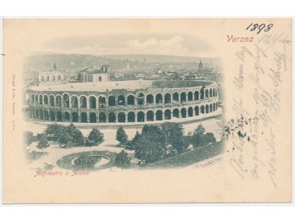 Itálie, Verona, Anfiteatro o Arena, cca 1898
