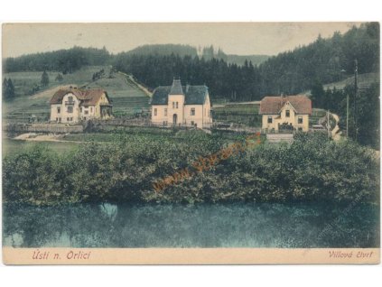 70 - Orlickoústecko, Ústí nad Orlicí, Vilová čtvrť, cca 1914