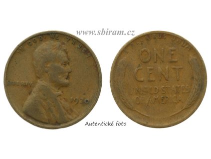 USA, mince 1 Cent, 1930, stav 2/2...viz autentické foto