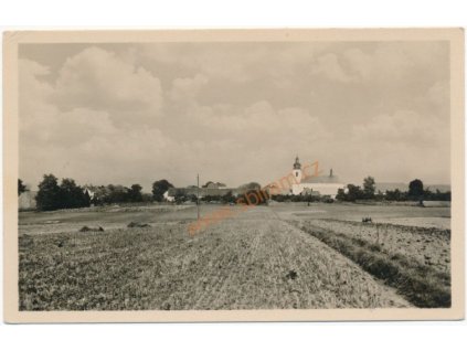 64 - Táborsko, Malšice, pohled na vesnici, cca 1967