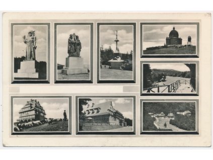 71 - Vsetínsko, Radhošť - Pustevny, 8-mi záběr dominant, cca 1943