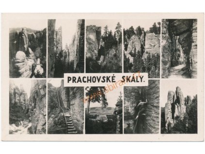 22 - Jičínsko, 10 - ti záběr dominant Prachovských skal, cca 1930